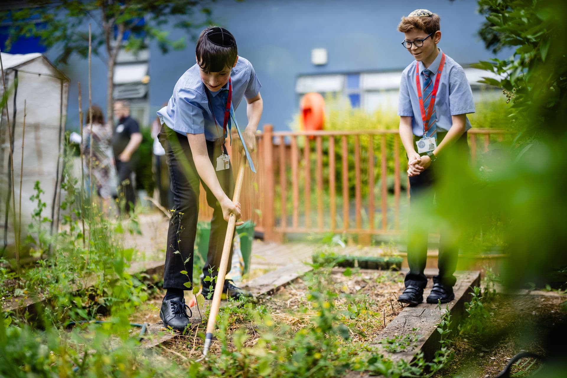 JFS students in school
