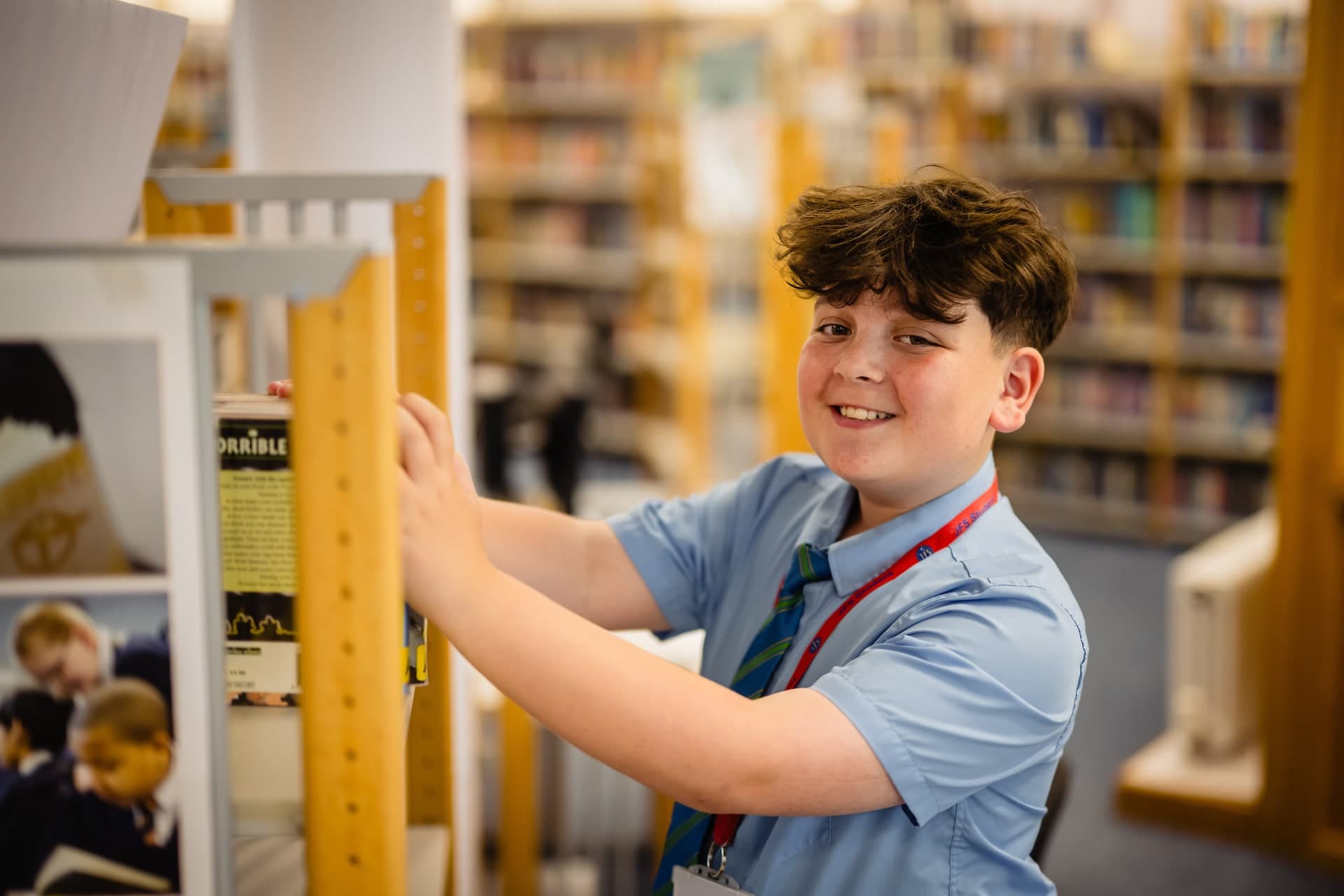 Student in LRC